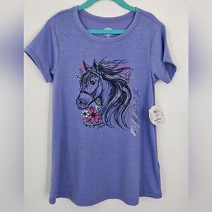Kids‎ Purple Horse Graphic T-Shirt